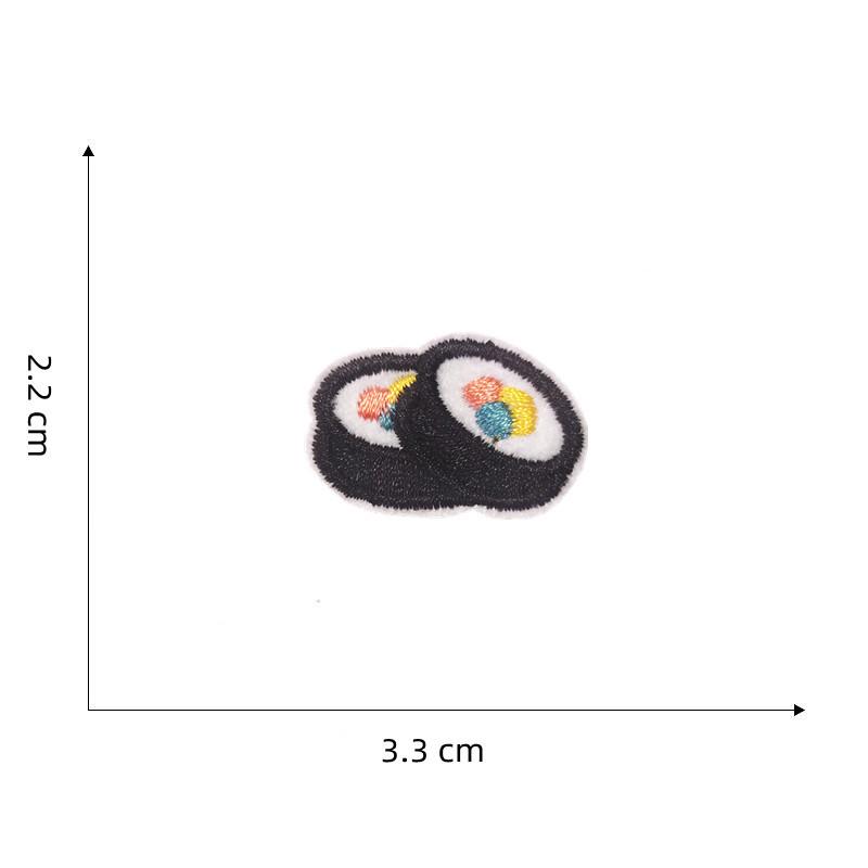 Salmon Sushi Embroidery Patch for Bags, Shoes, and Clothing Decoration