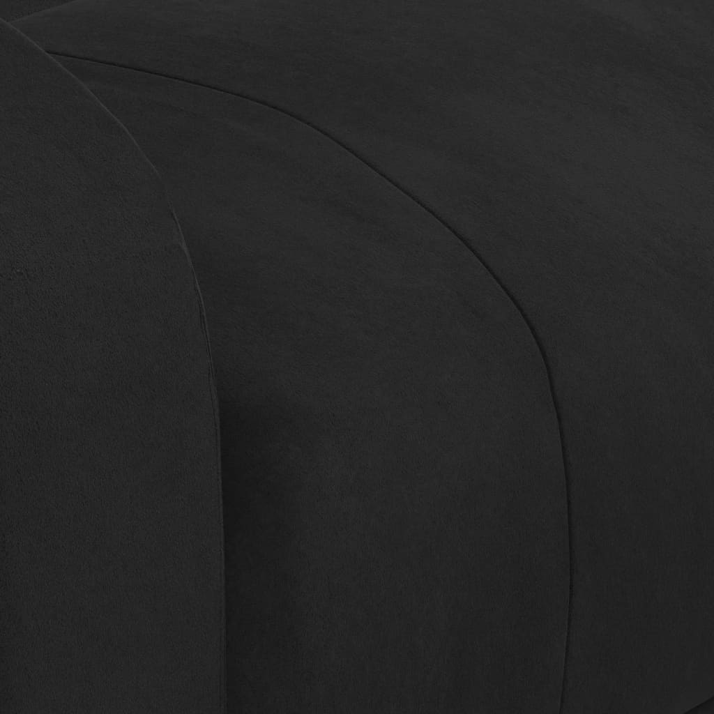 Electric Recliner Chair Black Velvet