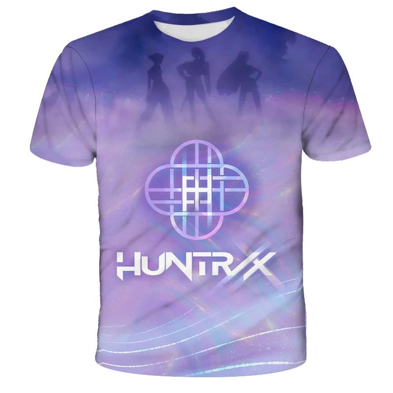 K-Pop Охотники на демонов Тигрицы Мальчики Футболка K-Pop Охотники на демонов Детская одежда Футболки Милые мультяшные принты Футболки Топы