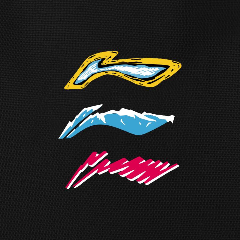 New LiNing Polyester Backpack Regular Unisex Black ABSV313-36