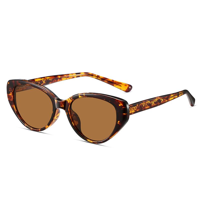European and American high-end fashion pin glasses legs sunglasses men's trendy cool sunscreen polarized sunglasses women's Internet celebrity glasses