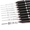 9Pcs/Set Black Pigma Liner Pen Drawing Fiber Needles Fineliner  Waterpfoof Brush Pen Sketch Pen For Designer Architect Artist Comics Office