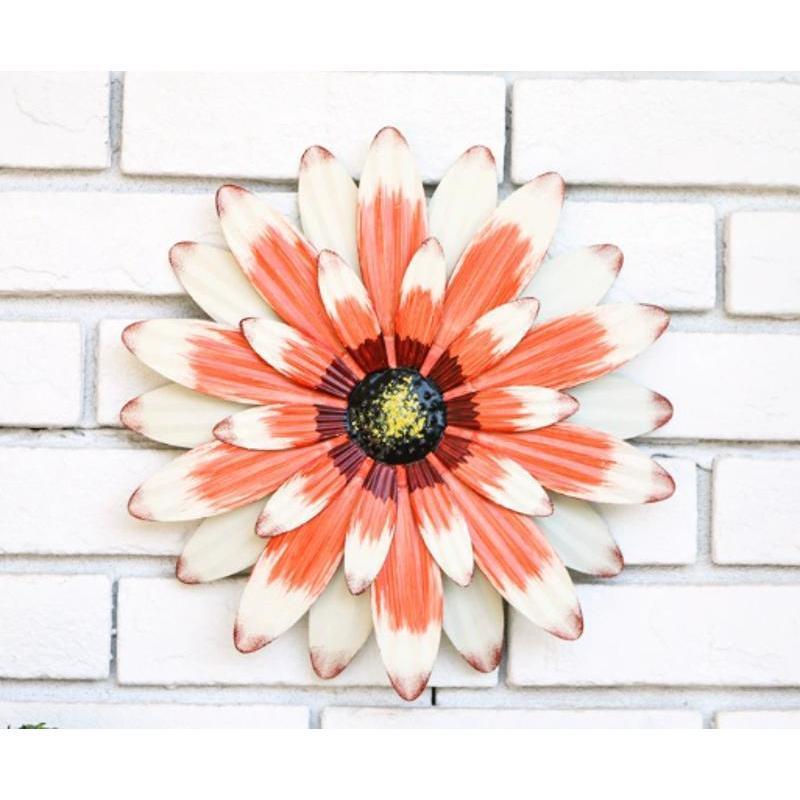 Hot Sale Beautiful 3D Flower Decoration 2025 New Metal Daisy Wall Hanging Decoration Suitable Household Gate Pendant Decorative