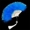 Dark Lolita Lace Feather Fan - Wedding Robe Accessory