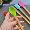 5 Pieces Mini Bamboo Spatula Set Colorful 23x3.5 Cm High Quality