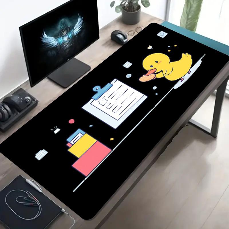 Игровой коврик для мыши с узором "Желтая уткаxmmpc АксессуарыНескользящая резиновая основаКоврики для игровых столов и ноутбуковКоврик для клавиатуры Игровой коврик