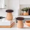 Mushroom Toothpick Box Solid Wood Home Decor High-value Toothpick Can  Living Room