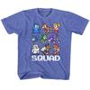 Megaman Player Select Squad Goals Retro Gaming Boy Girl Toddler Top Unisex T-shirts