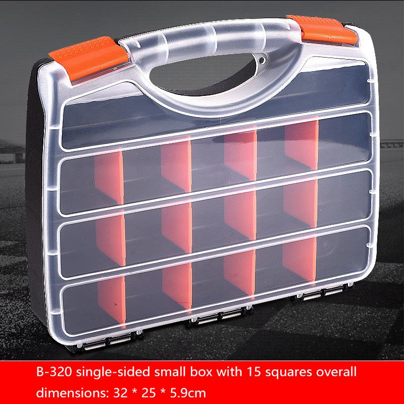Ящик для инструментов Органайзеры и хранение Пластиковый контейнер Отсек Регулируемый съемный ящик для инструментов Крепеж Винт