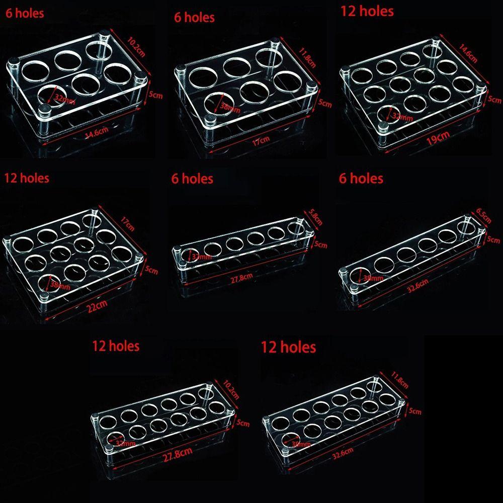 Multi-slots Wine Cup Holder 32/38mm Shot Glasses Holder Supplies Shelf Cup Serving Tray  Champagne