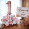 Ballon Chiffre 18 - Gérant - 100cm - Or Rose - Idéal Anniversaire - Hélium Inclus