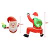 LED Lights Christmas Inflatable Dolls 3.5/6FT Blow Up Santa Inflatable Model Toys  Garden Lawn