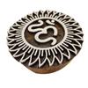 Печать на ткани Деревянный блок ручной работы Om Pattern Designer Textile Stamp
