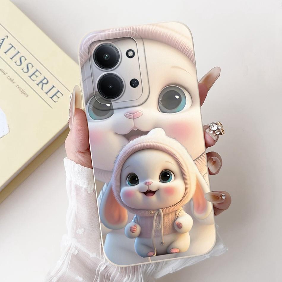 Для Xiaomi Poco C85 4G Милый Кролик Кошка Мультяшный Чехол Для Poco C85 C 85 4G Ударопрочный Мягкий Силиконовый Чехол