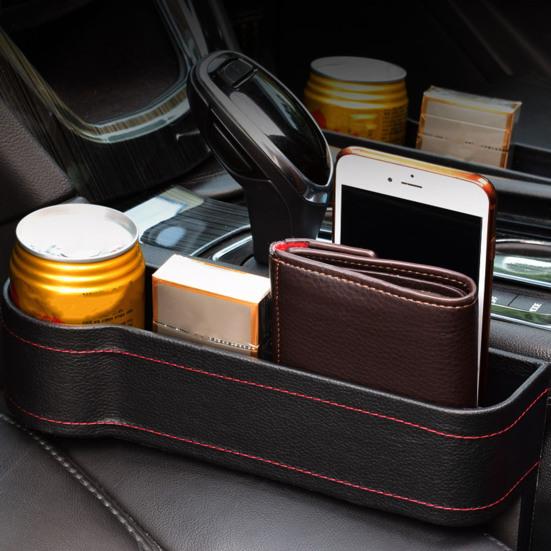 Car Seat Gap Storage Organizer with Cup Holder Large Capacity Simple Installation Auto Seat