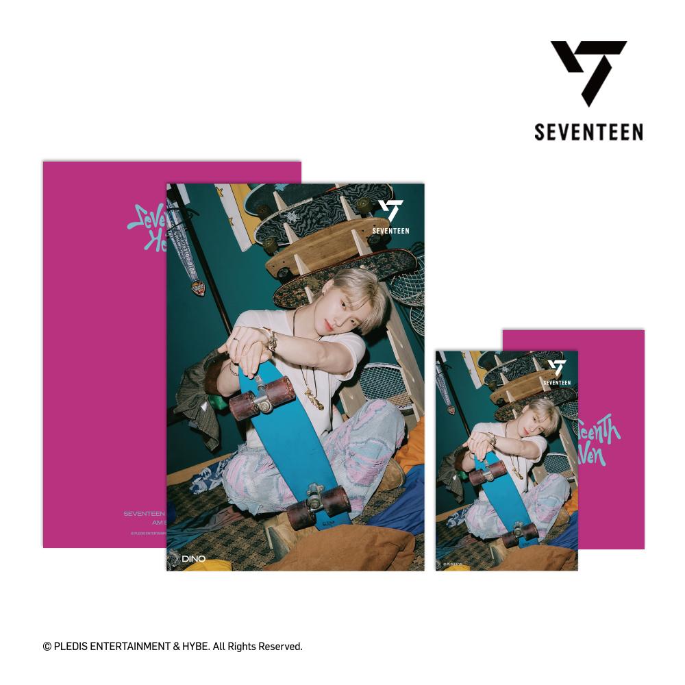 Seventeen 3D фотолентикулярная почтовая открытка + 1 фотокарточка SEVENTEENTH HEAVEN AM 5 26 Ver
