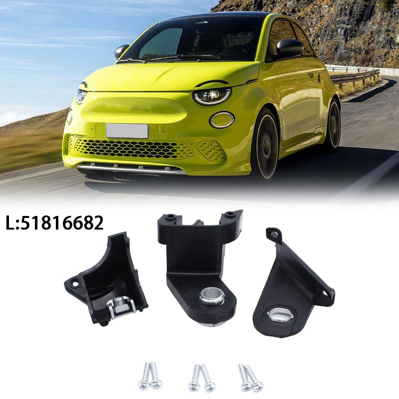 Car Front Left Right Headlight Mounting Bracket Black Headlight Bracket Repair Kit For Fiat 500 2007-2015 51816681 51816682