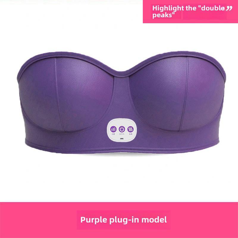Сертифицированный CE беспроводной электрический массажер для груди с вибрацией и тепловой терапией