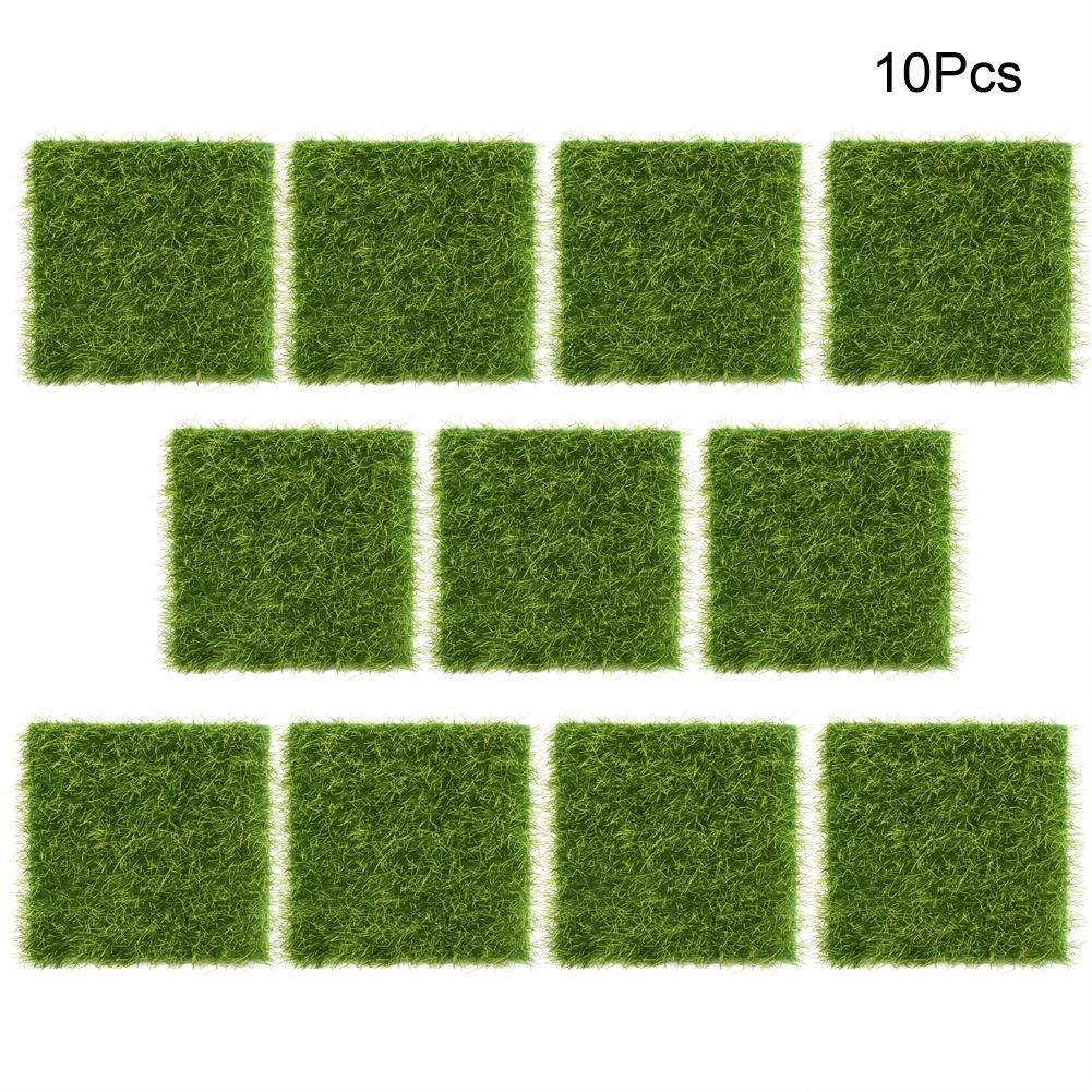 Micro Landscape Ornaments, Bonsai Craft Decor, Simulated Grass Turf for Micro Landscape