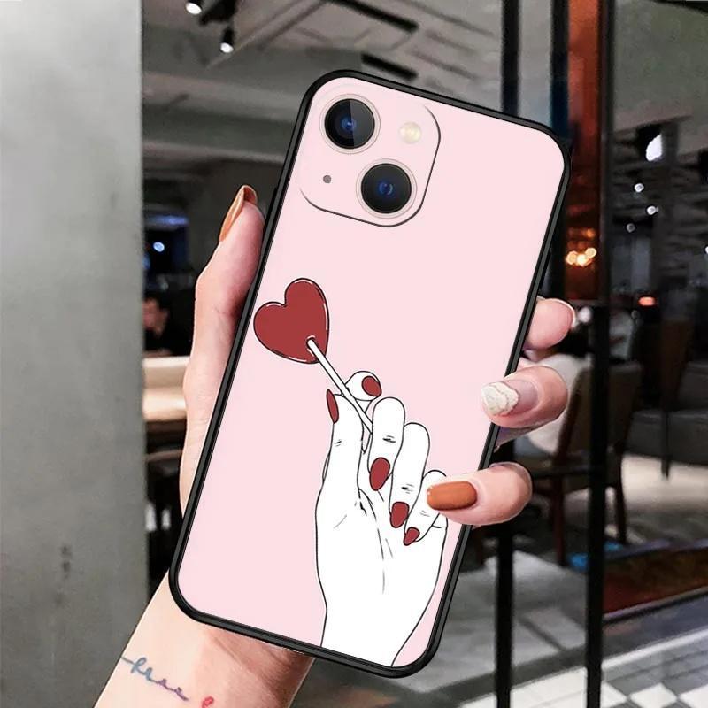 Подходит для чехла для мобильного телефона iPhone13 Mini, чехол для мобильного телефона с изображением девушки из мультфильма, окрашенный и устойчивый к падениям, маленький