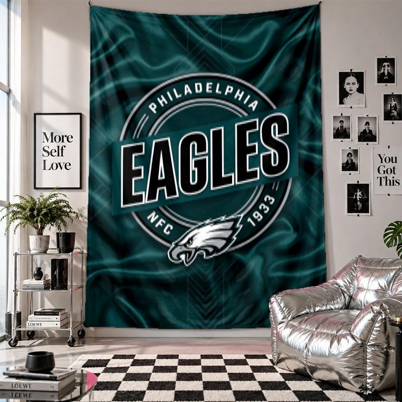 Philadelphia Eagles Wall Tapestry Home Decor Wall Hanging Cloth for Bedroom Living Room Background