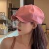 Niche Sweet Cloud Hat Women'S Spring And Summer Literary And Versatile Face Small Octagonal Hat British Compound Duck Tongue Ancient Beret