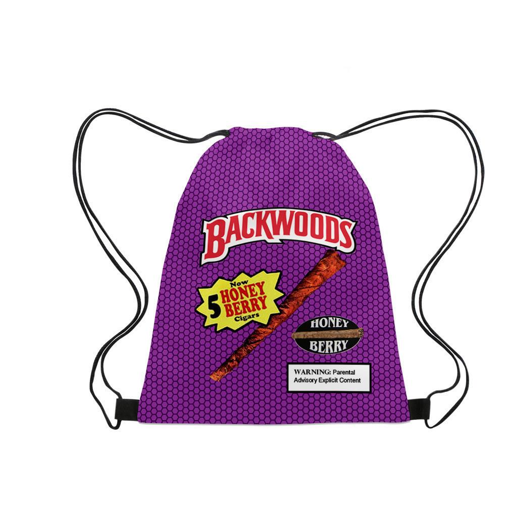 3D Backwoods Cigar 3D Drawstring Bag, Oxford Cloth Drawstring Bag