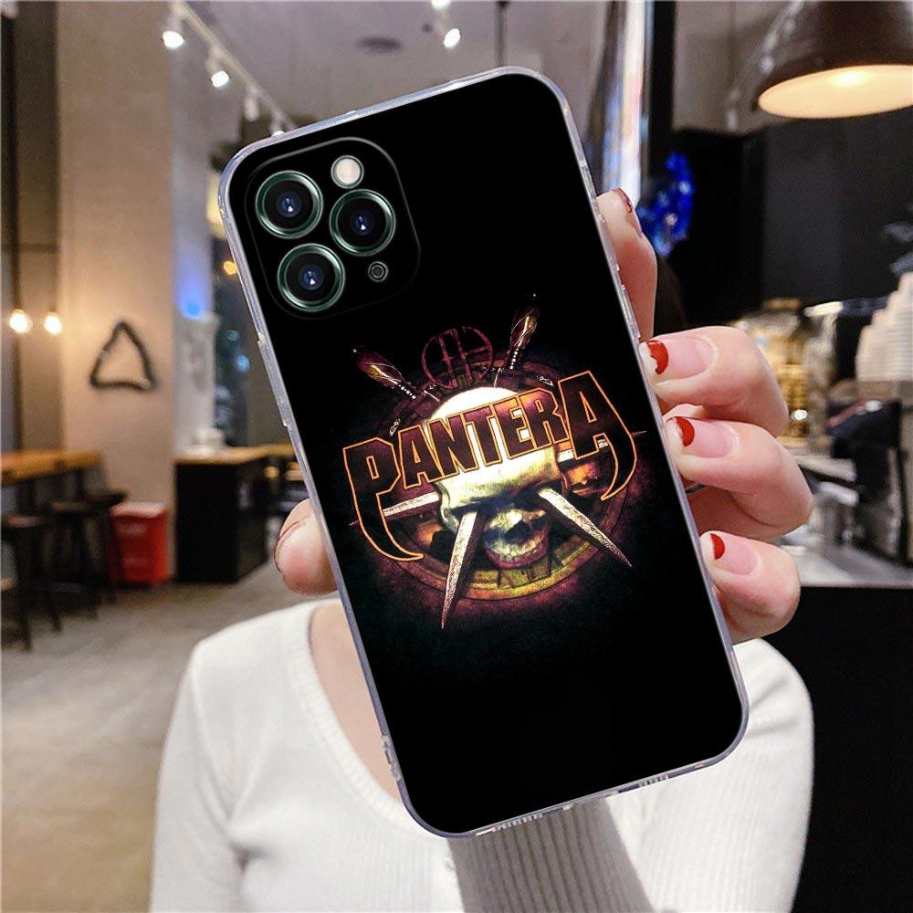 Прозрачный чехол для Apple iPhone 12 11 13 Pro Max mini XS X XR 7 8 Plus SE, чехлы Pantera Dimebag Darrell Guiar Rock Band