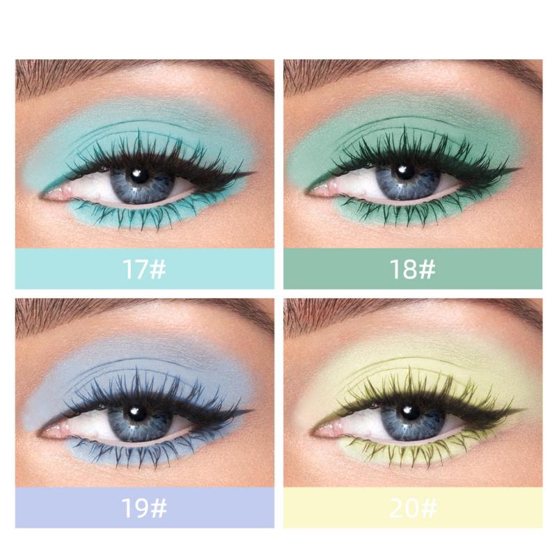 QIBEST Matte Liquid Eyeshadow Liquid Matte Finish Face Nude Earth Color Three-dimensional Eye Cheeks