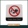 Creative Signage Keep Area Clear Sign Wall Label Sticker Warning Badge for Office Fire Exits Stairwells Warehouse Factory Workshop Hospital Corridors