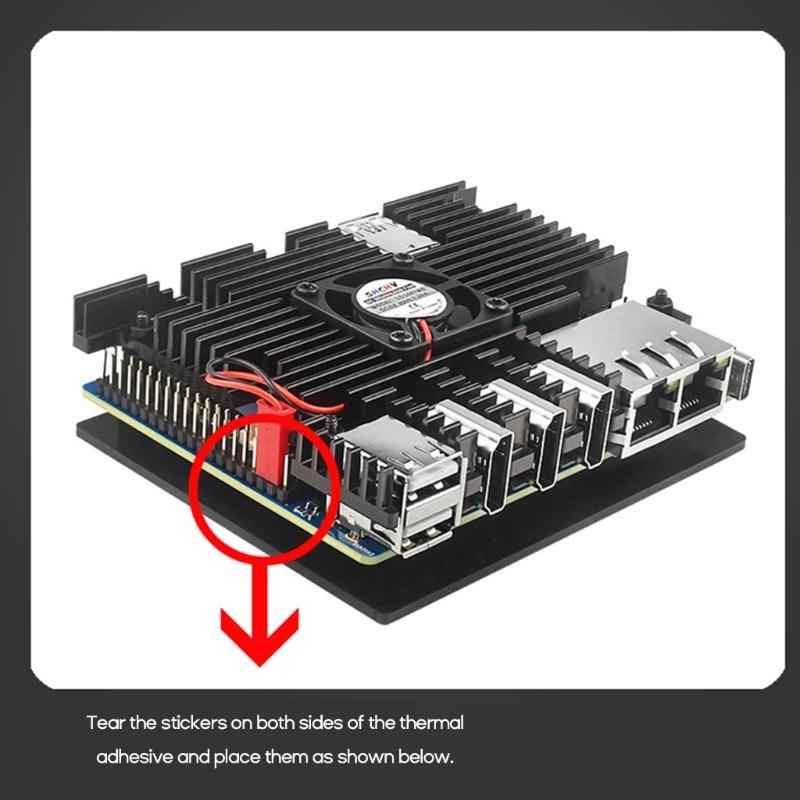 Корпус из алюминиевого сплава, пассивное охлаждение, металлический корпус с термоклеевой прокладкой, набор винтов для Orange Pi 5 +