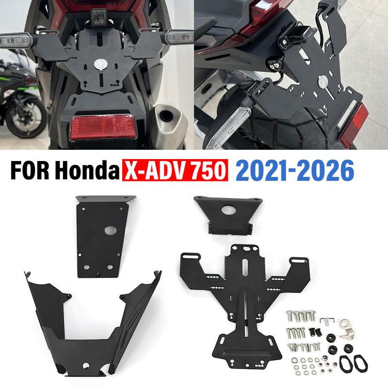 Motorcycle Rear Short Tail FOR HONDA X-ADV XADV 750 2021-2025 2024 License Stock Tidy License Plate Holder Tailstock Bracket Kit