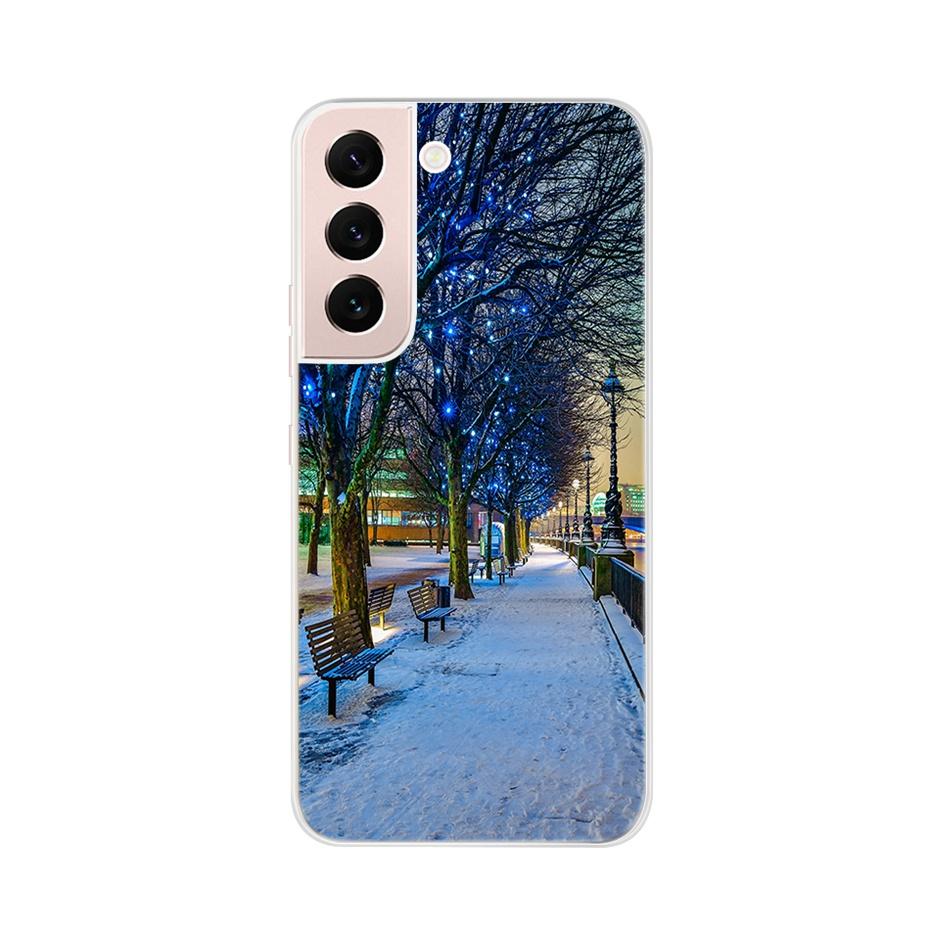 Красивый чехол для телефона с цветами для Samsung Galaxy S22 Pro S 22 Ultra 5G Чехол Милый Кот Мягкий Силиконовый TPU Чехол для Samsung S22 22Pro