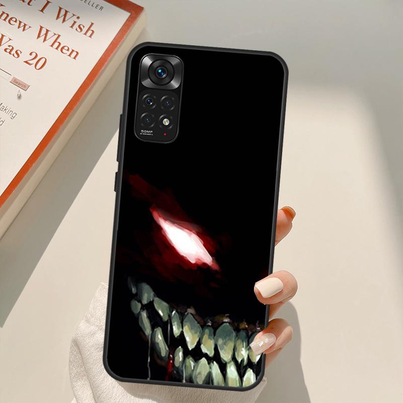 Чехол для игрового телефона со страшной улыбкой, скелетом дьявола для Redmi 10A 10C 9A 9C 9T K40 K50 для Redmi Note 11S 10S 9S 9 10 11 Pro