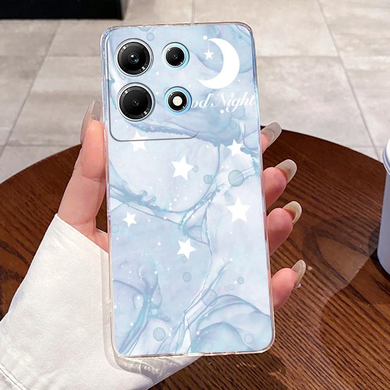 Чехол для Infinix Note 30 X6833B X6716B X6711 Note30 5G Милый прозрачный мягкий ТПУ чехол для телефона с мультяшным рисунком Для Infinix Note 30 Чехол