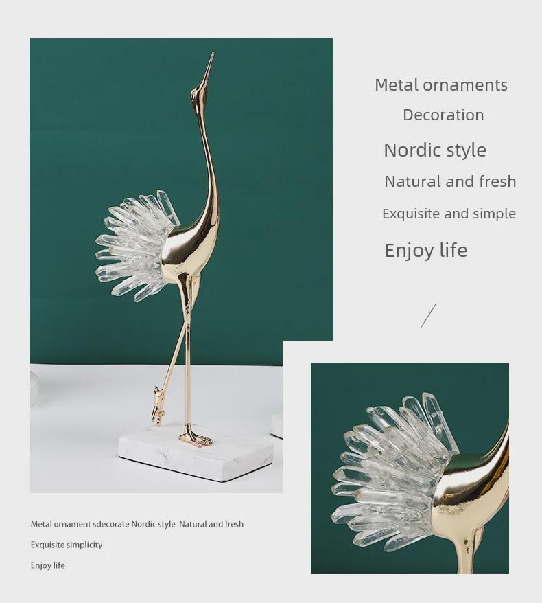 Роскошный прозрачный хрустальный кран набор металлических поделок - мягкая мебель в китайском стиле для гостиной, тумбы под телевизор и крыльца