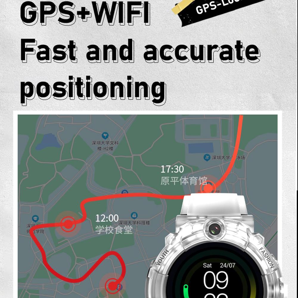 4g детские умные часы для видеозвонков, GPS, Wi-Fi, местоположение, HD камера, водонепроницаемая Sos Ram, 512 МБ + ROM, 4 ГБ, детские студенческие умные часы