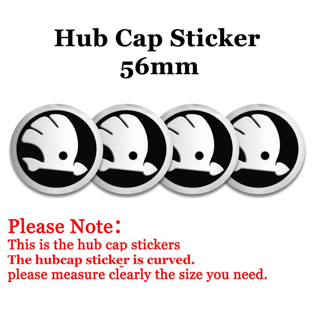 DDWO5 56MM 60MM 65MM 68MM Car Wheel Center Hub Caps Badge Rim Cover Emblem Sticker For Skoda Octavia Rapid Fabia Superb Kodiaq Kamiq S