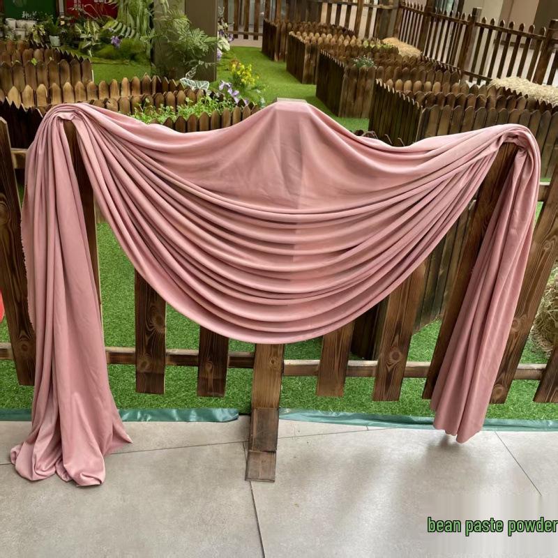 Beige Milk Tea, Champagne, and Avocado Green Wedding Backdrop Decoration - Retro French Style Photography Cloth