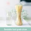 100 Pcs Disposable Bendable Colored Plastic Straws for Juice and Drinks