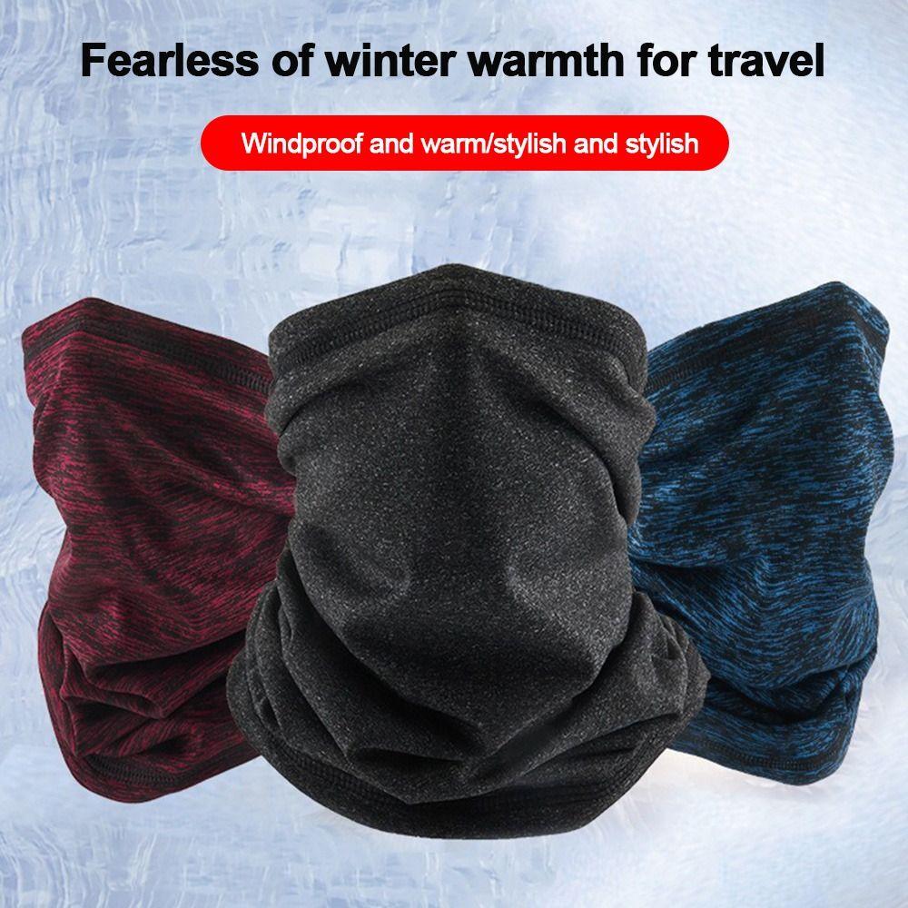 Wool Sports Bandana Velvet Cycling Scarf Warm Neck Protection Face Scarf  Men Women