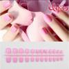 Fake Nails, Short Round, No Glue, 24 Pieces