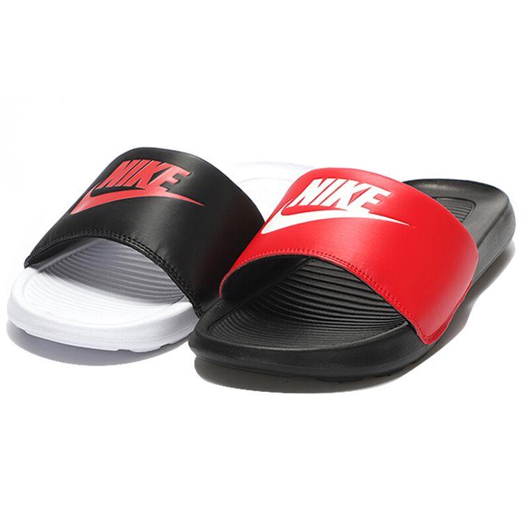 Nike Victori One Slide Mix Удобные Нескользящие Спортивные Сандалии Мужские Сандалии Черные Красные DD0234-600
