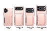 Кошелек-чехол для iPhone 17 Pro Max со слотом для карт и откидной подставкой - Подходит для Apple 16, 14, 15; Трансграничный ударопрочный дизайн