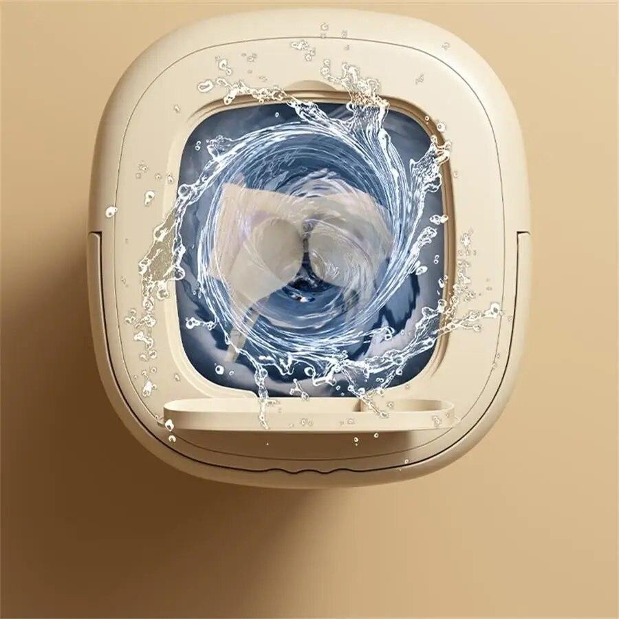 Складная стиральная машина 9л, мини-портативная выдвижная, бытовые носки большой емкости, дегидратор нижнего белья, стирка в одной стиральной машине, обезвоживание, сушка