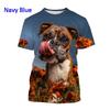 Популярная мужская 3D-футболка с бульдогом, милая футболка с щенком, персонализированный повседневный топ с принтом и коротким рукавом.