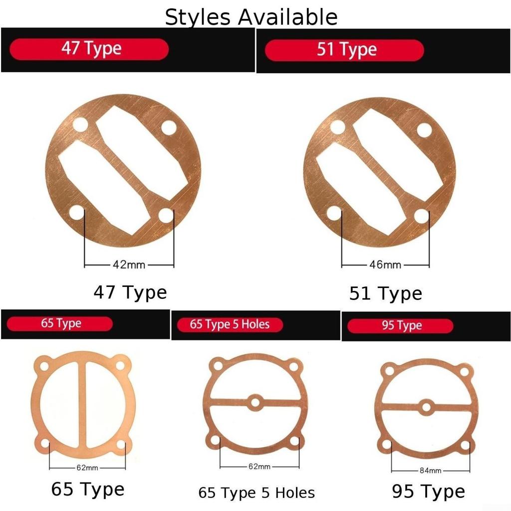 95 Тип Медная прокладка Воздушный компрессор Основание Клапанная пластина Головка блока цилиндров