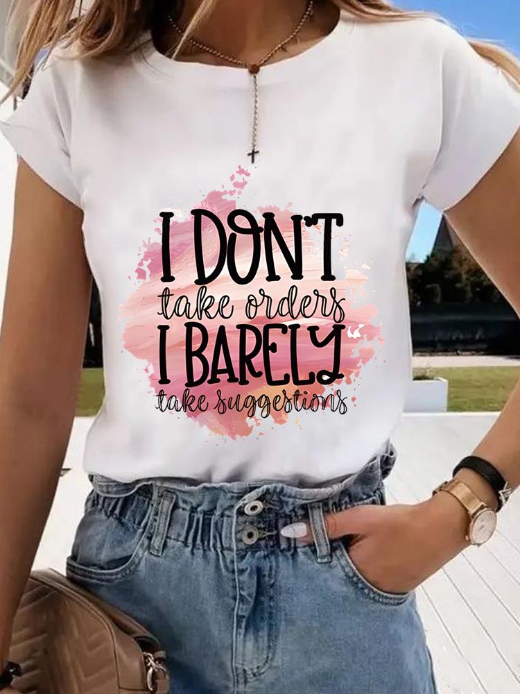 (Asian Size) Graphic Tee T Trend Love Heart Cute 90s Clothing Casual Fashion Print Female Casual Women's Top Lady Short Sleeve T-shirt