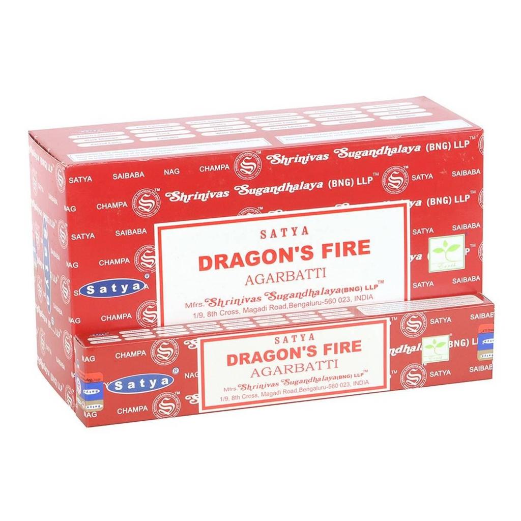 Satya Dragon´s Fire Incense Sticks (Pack of 12)