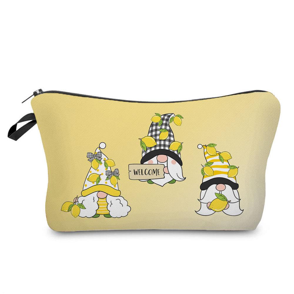Женская косметичка с принтом гномов, органайзер для туалетных принадлежностей, дорожный кейс для хранения 6392
